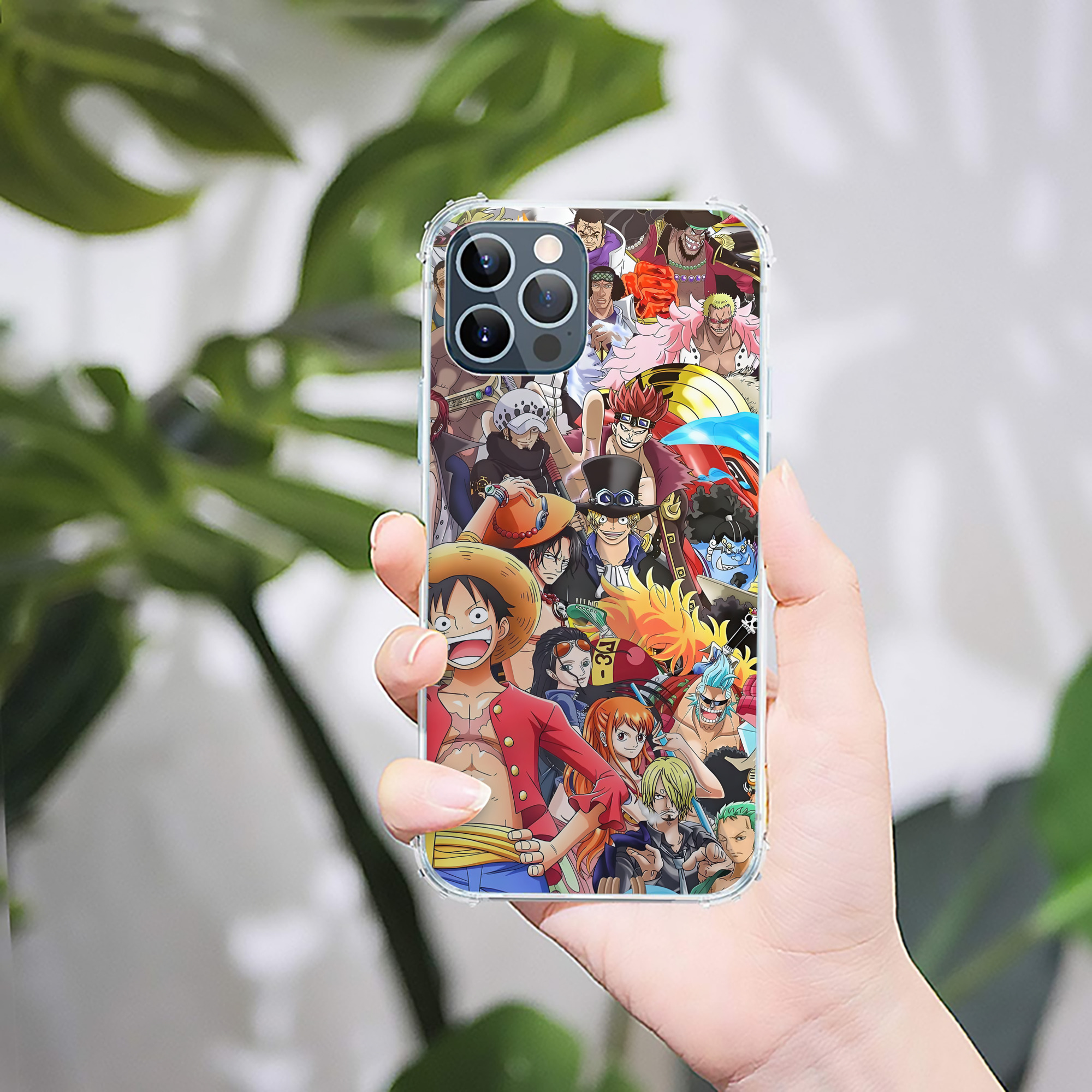 （画像用） ワンピース ONE PIECE 【iPhone 12シリーズ対応】透明スマホケース（クリアソフトケース）